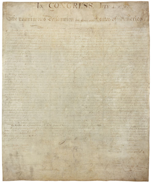 US Declaration of Independence