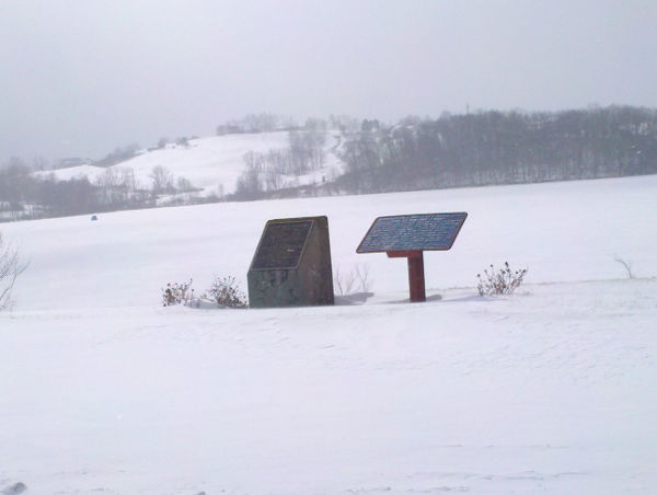 Greenlick Lake, frozen