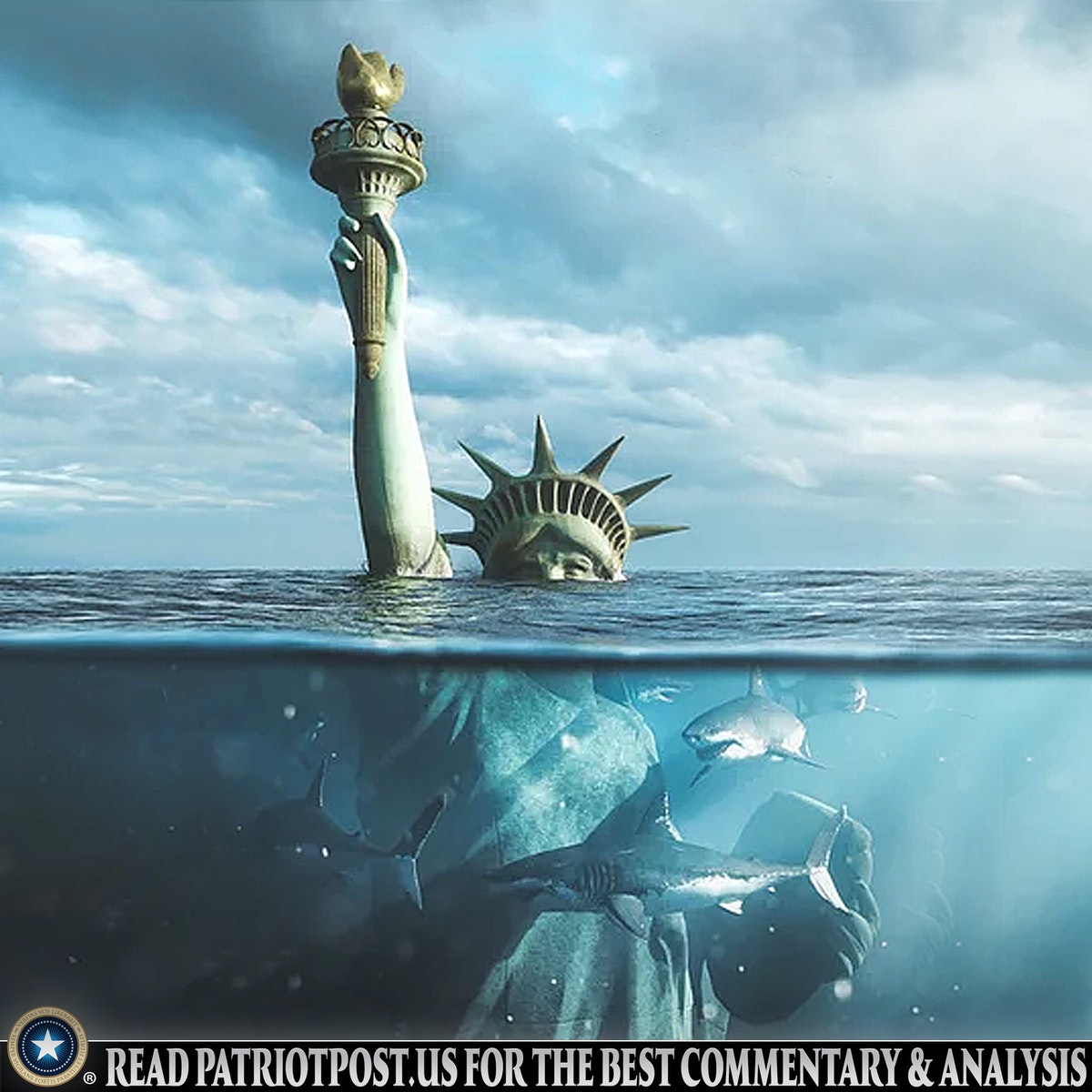 Lady Liberty, the Sharks are Circling!