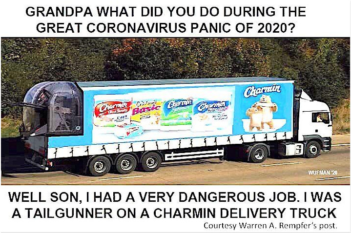 Tailgunner on a Charmin Delivery Truck