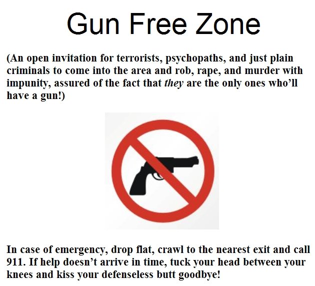 Gun Free Zone